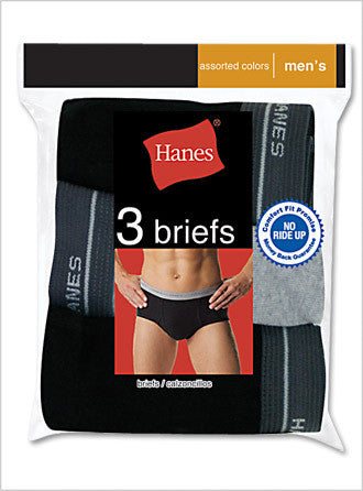 Hanes Men's Red Label Dyed Briefs 3 Pack, Mens Thongs Designer Underwear